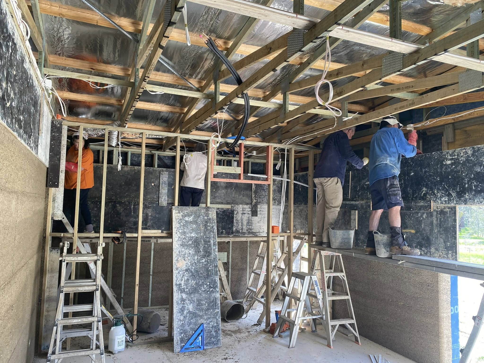 Hands-On Hemp Building Opportunities 6 hemping hands Southern Hemp top wall section